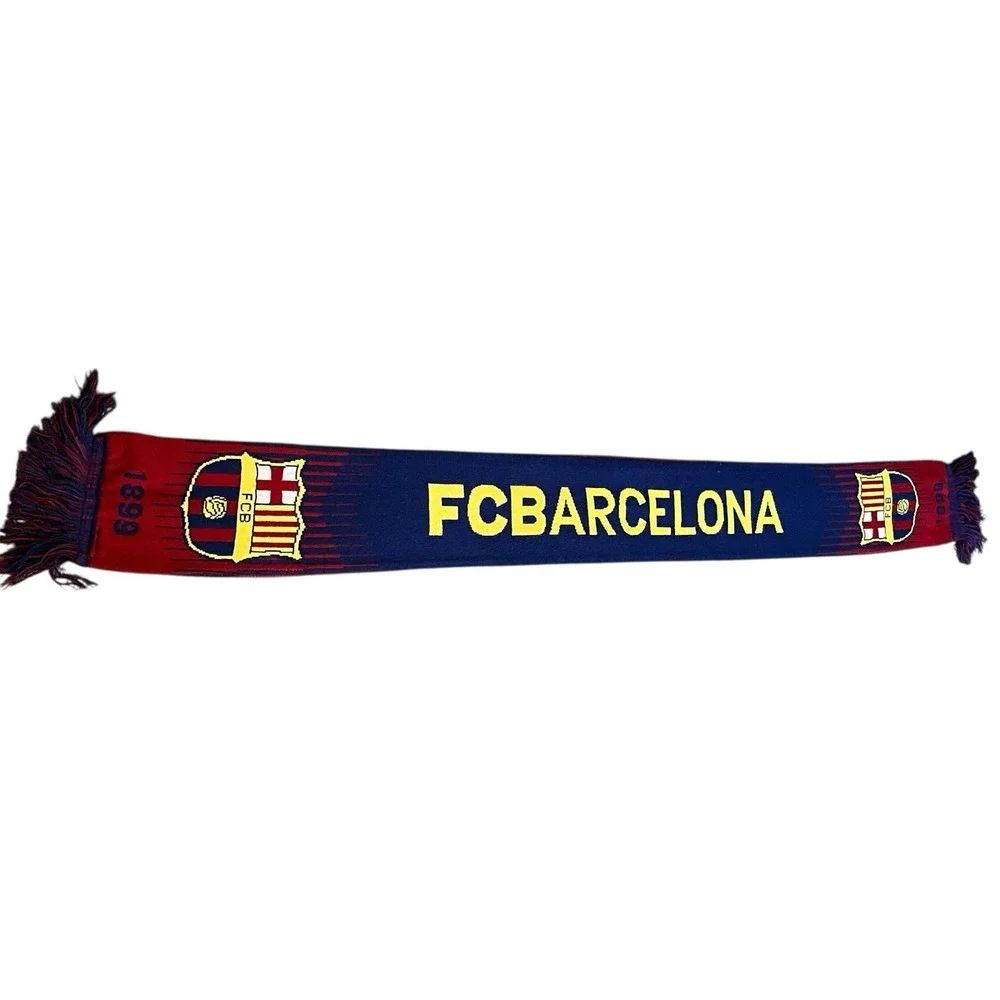 FC Barcelona Home Scarf 62 Inch Soccer Football Fan Club Blaugrna Catalonia Gift